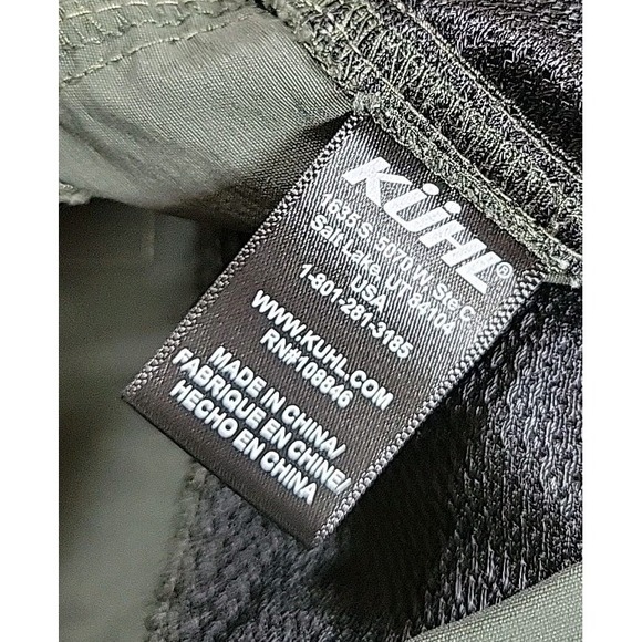 Kuhl Born In The Mountain Shorts Mens 40 Olive‎ GREEN Cargo Outdoor Gorp Hike - Picture 7 of 12
